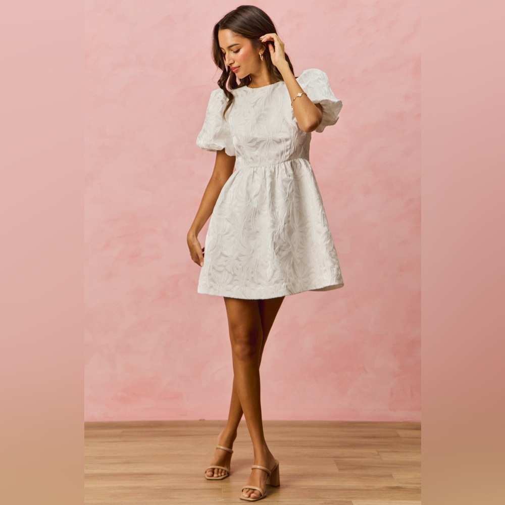 So Me White Mini Dress